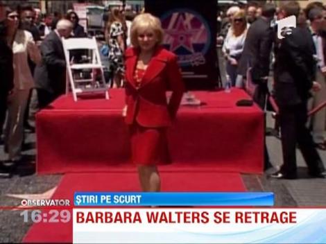 Barbara Walters se retrage din televiziune