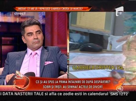 Stenograma discutiilor de la divort dintre Gabi si Marcel