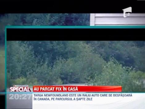 Au parcat masina intr-o casa