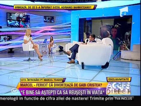 Marcel Toader: "La 4 zile dupa ce ne-am cunoscut imi conducea masina"