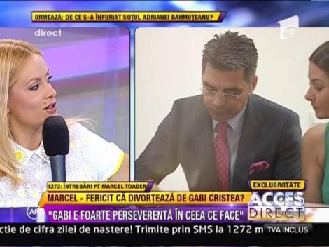 Gabriela Cristea a divortat de Marcel Toader in 10 minute!