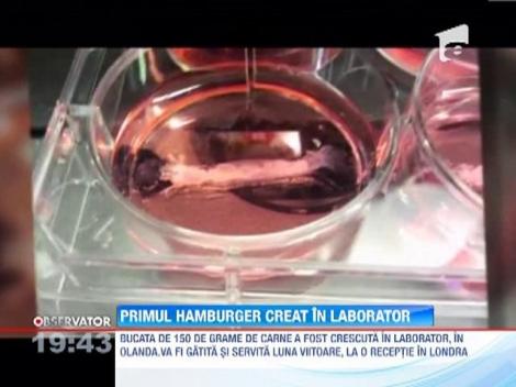 Primul hamburger creat in laborator