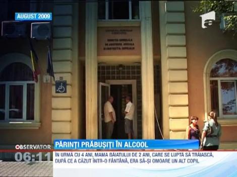 Parinti alcoolici, copii in pericol
