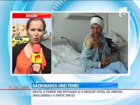 Bauta, o femeie din Botosani si-a muscat sotul de ureche pana i-a spuls o parte de ea