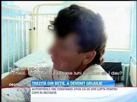 O mama trezita din betie a devenit grijulie