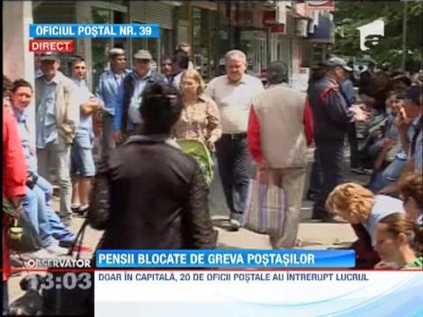 Greva spontana a postasilor blocheaza plata la timp a pensiilor