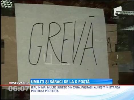UPDATE / Greva spontana a postasilor blocheaza plata la timp a pensiilor