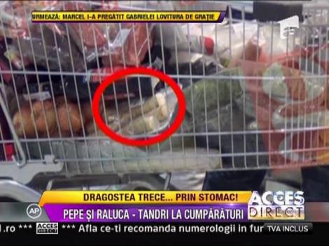 Pepe si Raluca, in tandreturi la cumparaturi