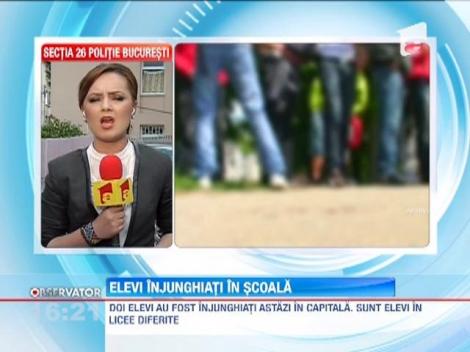 Doi elevi au fost injunghiati in Capitala, intr-o singura zi