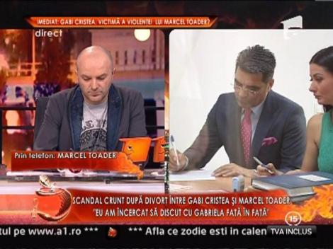 Scandal crunt dupa divort intre Gabi Cristea si Marcel Toader: "Nu am gandit ceva rau despre Gabriela!"