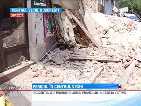 O cladire s-a prabusit in Centrul Vechi al Capitalei!