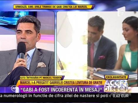Marcel Toader o desfiinteaza pe Gabriela: "A  fost incoerenta in mesaj"