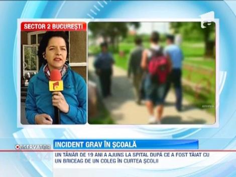Bucuresti: Elev injunghiat la scoala, de un coleg