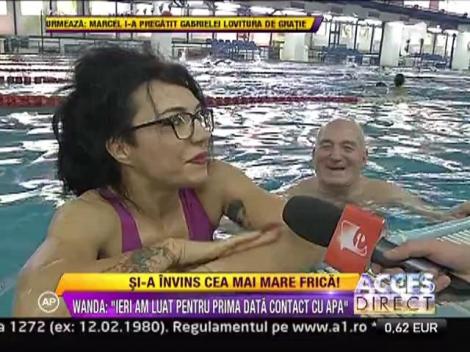 Wanda s-a apucat de cursuri de inot
