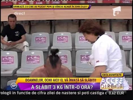 Calin Novacescu vrea sa slabeasca 3 kilograme in doar 60 de minute!