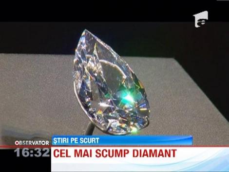 Cel mai mare diamant pur incolor din lume, vandut la un pret record