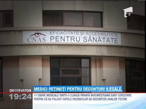 Medici retinut pentru deconturi ilegale