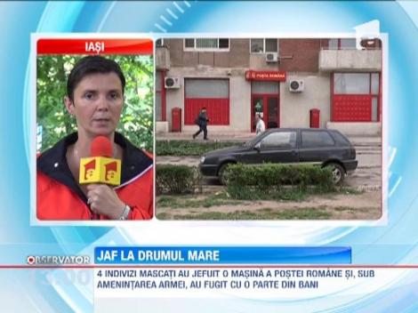 O masina a Postei Romane a fost jefuita in judetul Neamt