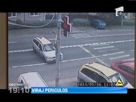 O tanara de 25 de ani din Satu Mare a fost la un pas sa fie strivita de o masina