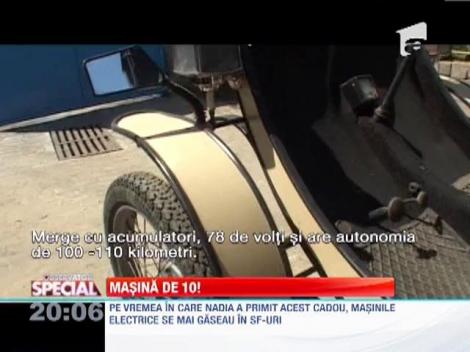 „Troscoleta Nadiei”, masinuta electrica a gimnastei de nota 10