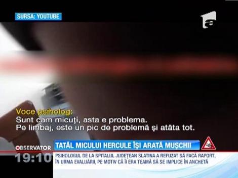 UPDATE/ Giuliano Stroe, micul Hercule, pus in lanturi de tata! Copilul a ajuns jucaria parintelui