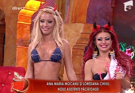 Loredana Chivu (blonda perfecta) si Ana Maria Mocanu (roscata sexy), noile asistente "pacatoase"!