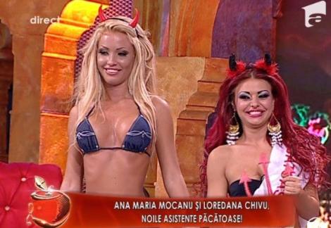 Loredana Chivu (blonda perfecta) si Ana Maria Mocanu (roscata sexy), noile asistente "pacatoase"!