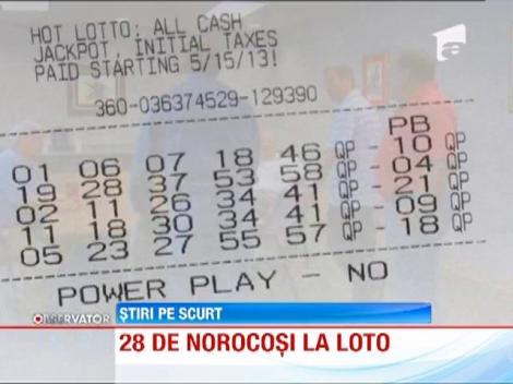 28 colegi de serviciu din SUA au castigat un million de dolari la loterie