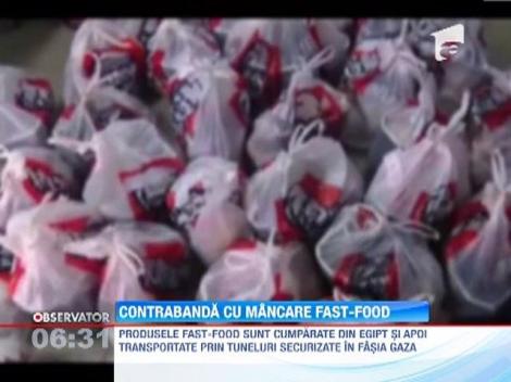 Contrabanda cu produse fast-food in Fasia Gaza