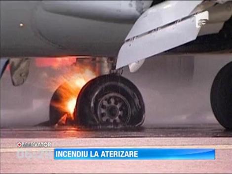 Rotile unui avion cu 140 de pasageri la bord au luat foc la aterizare, pe un aeroport din Rusia