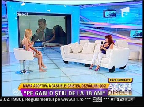 Paula Craciunescu, mama "adoptiva" a Gabrielei Cristea: "Am ajutat-o sa cumpere apartamentul in care locuieste"