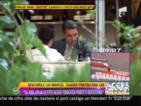 Marcel Toader si fiul sau au luat masa impreuna la restaurant
