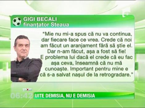 Reghecampf a amenintat cu demisia: Nu fac jocuri murdare