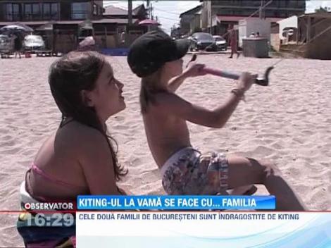 Kiting-ul se face in familie in Vama Veche