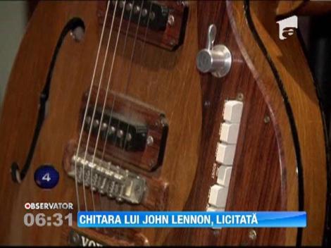 Chitara lui John Lennon a fost vanduta cu peste 400.000 de dolari
