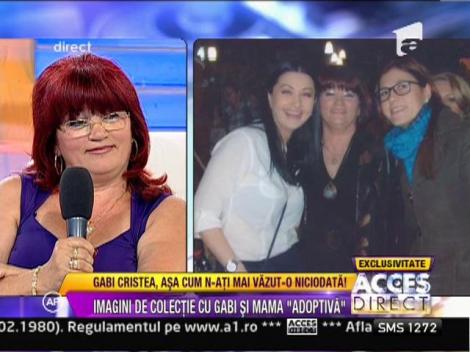 Imagini de colectie cu Gabi Cristea si mama "adoptiva"