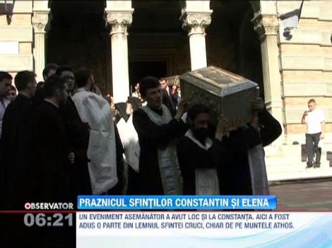 Crestinii ortodocsi ii praznuiesc astazi pe Sfintii Imparati Constantin si Elena