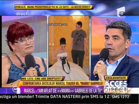 Marcel Toader, fata in fata cu  "mama" Gabrielei Cristea