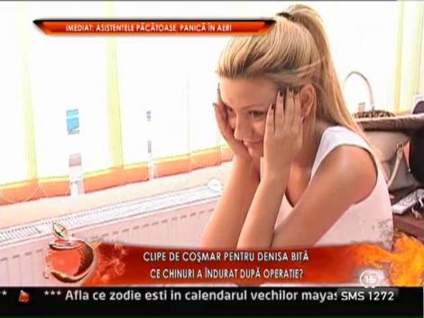 Denisa Bita, imagini de la opereatia de marire a sanilor