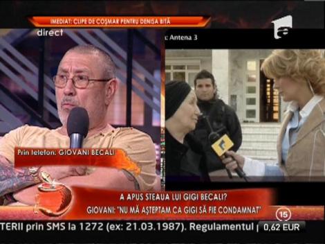 Giovani Becali: "Gigi a vrut sa evite circul"