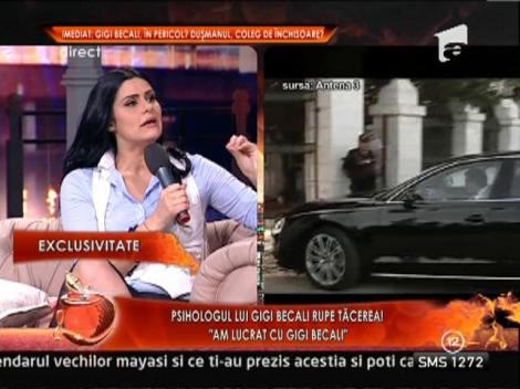 Psihologul Nicoleta Vascan: "Nu cred ca Gigi Becali va incerca sa se sinucida"