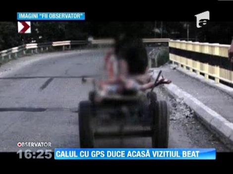 Un barbat baut a fost filmat in timp ce era dus de calul sau spre casa