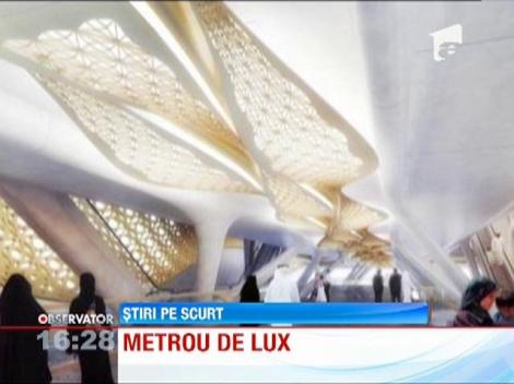 Cele mai luxoase statii de metrou din lume vor fi construite in capitala Arabiei Saudite