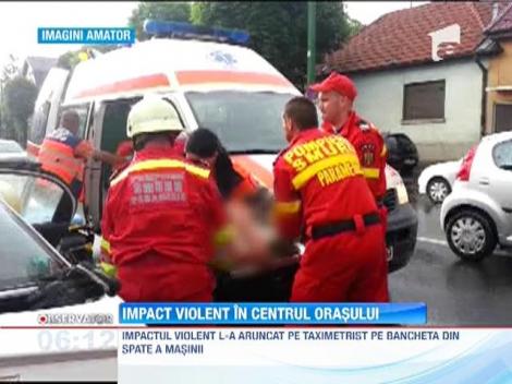 Grav accident rutier in Brasov! Soferul ajuns pe bancheta din spate