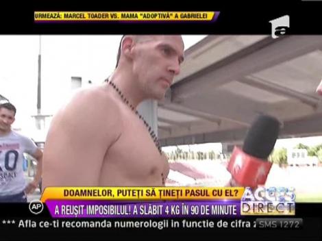 A reusit sa slabeasca 4 kilograme in 90 de minute!