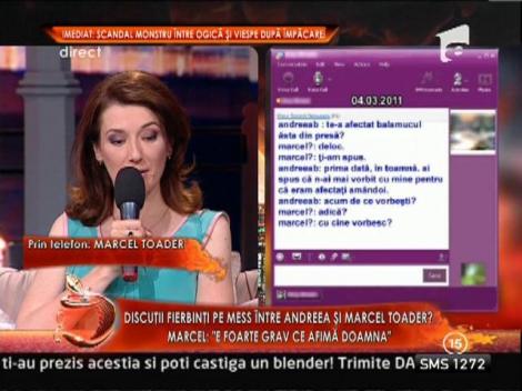 Marcel Toader: "Andreea Bordianu nu este genul meu"