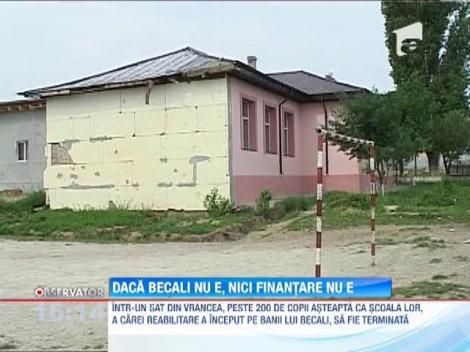 Arestarea lui Gigi Becali amana reabilitarea unei scoli dintr-un sat din Vrancea
