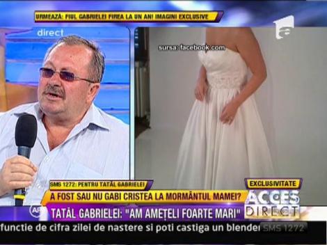 Tatal Gabrielei Cristea a fost la un pas sa lesine la mormantul iubitei sale sotii