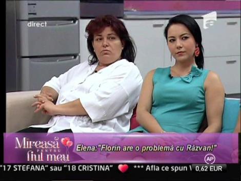 Elena: "Florin are o problema cu Razvan!"
