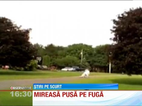 O mireasa din SUA, pusa pe fuga de cainele familiei